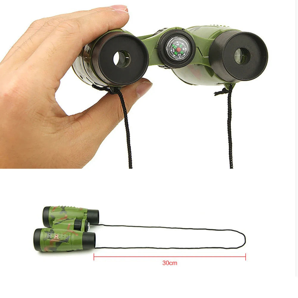 Kids Foldable Binoculars Toy with Compass | Outdoor Explorer Gift Kids Binoculars Toy PRIMED