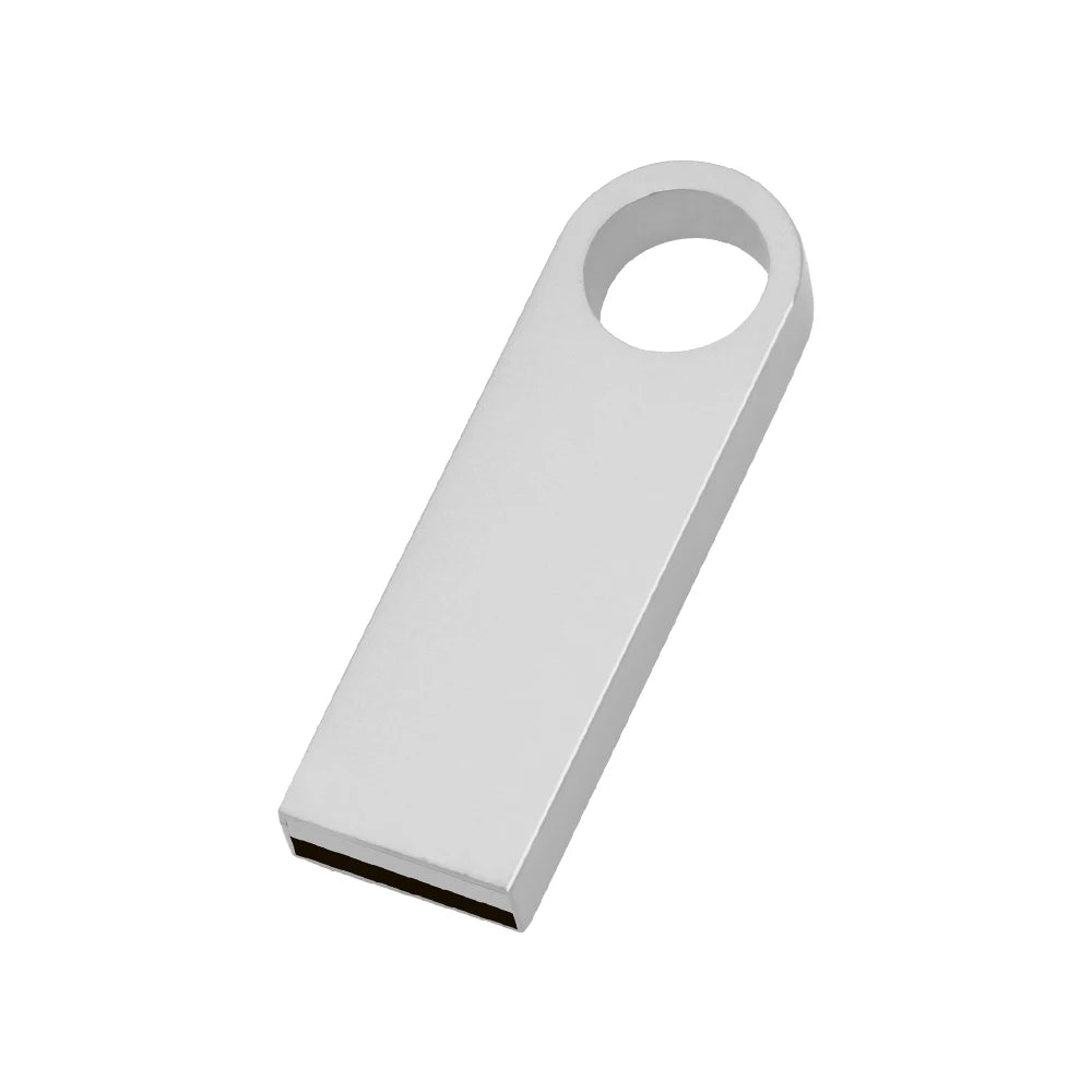 Metal USB Flash Drive Custom Logo | 4GB 8GB 16GB 32GB Gift USB Flash Drive PRIMED 64 GB silver