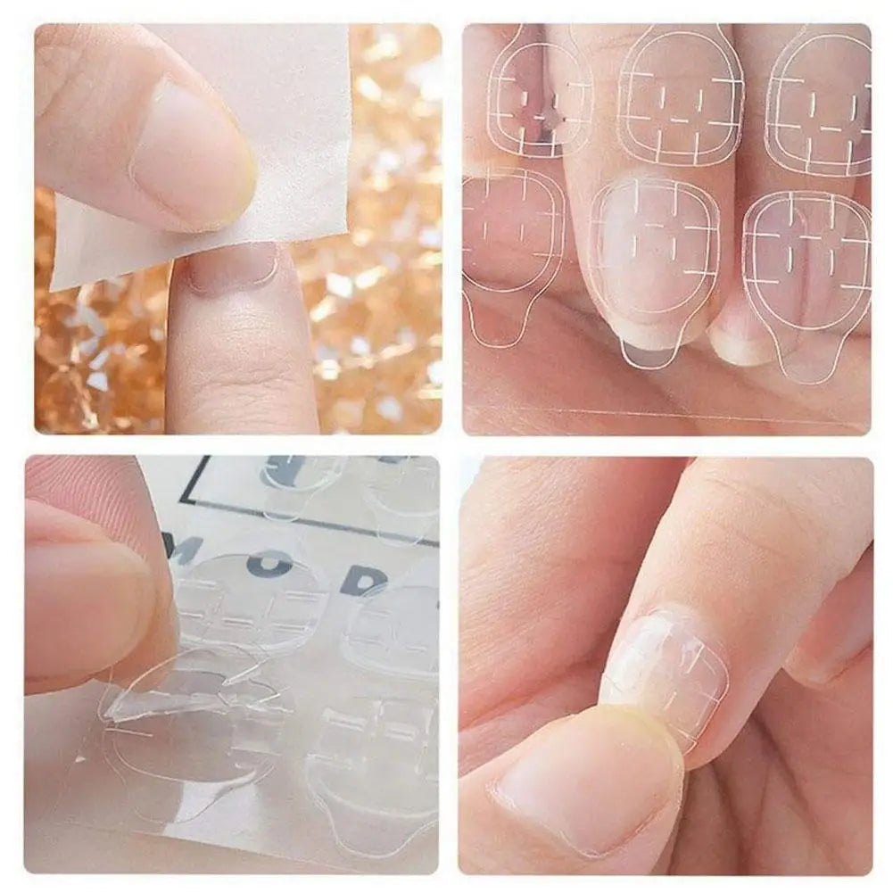 Jelly Nail Glue Adhesive Tabs – Waterproof Double-Sided Stickers Nail Adhesive Tabs PRIMED