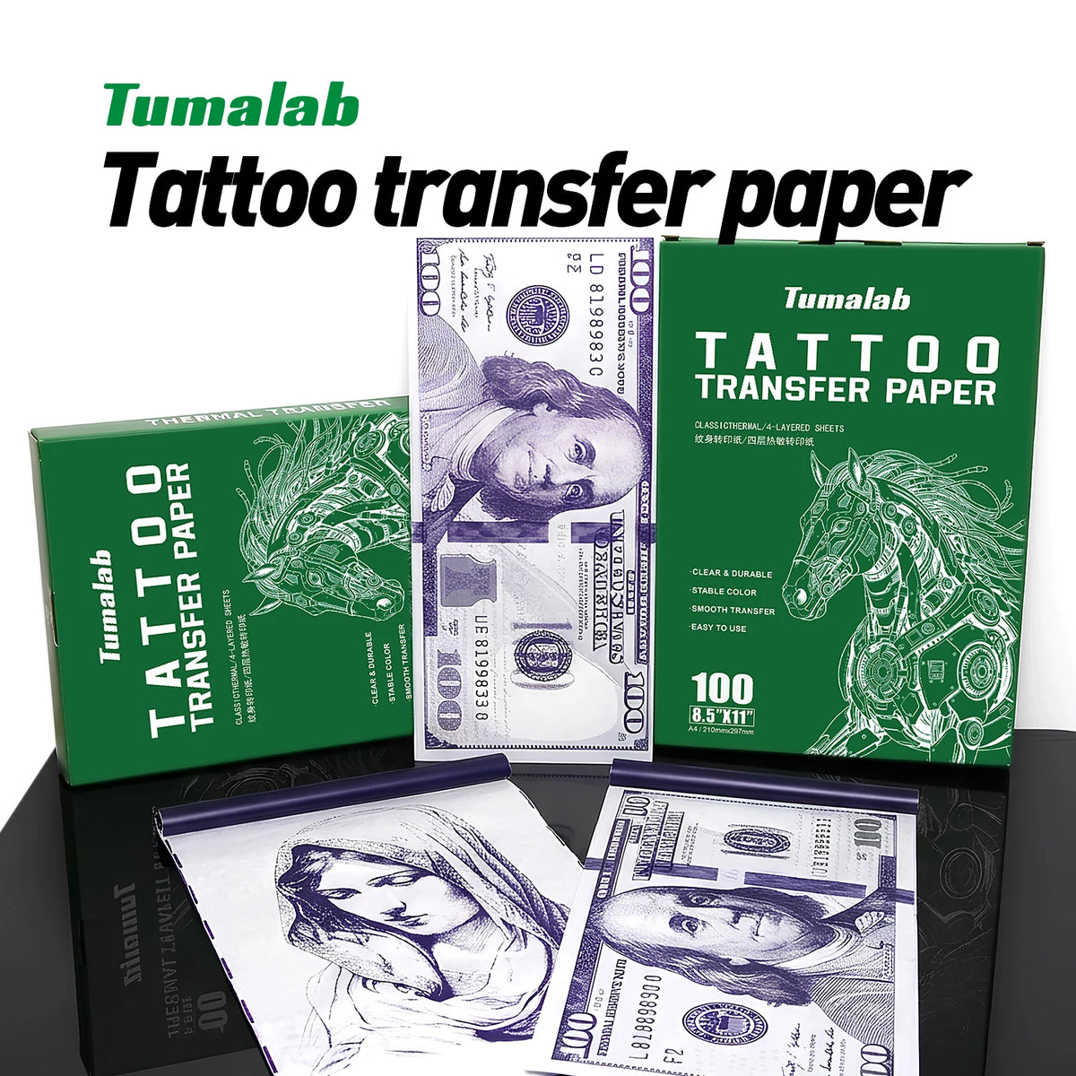 Tattoo Transfer Paper – Thermal Stencil Copy Sheets | JZE