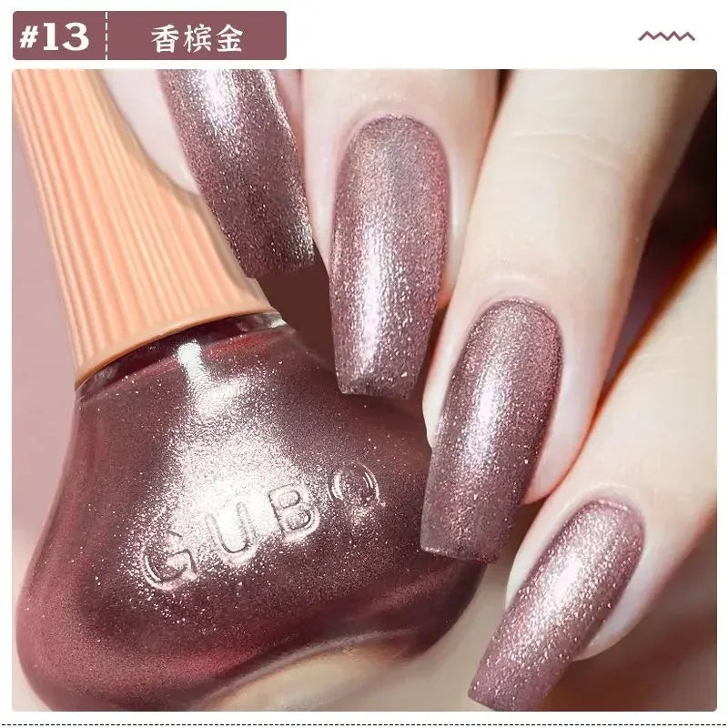 Glitter Gel Nail Polish Quick Dry Autumn Coffee Tones 12ml