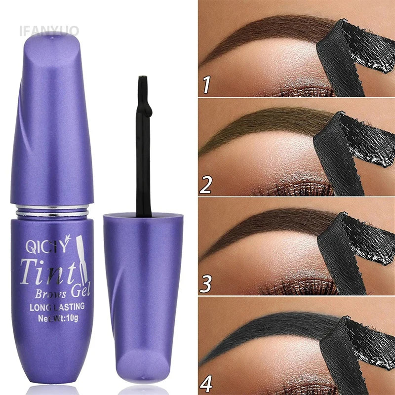Peel-Off Eyebrow Tint Gel – 4 Colors, Waterproof Long-Lasting Eyebrow Tint Gel PRIMED