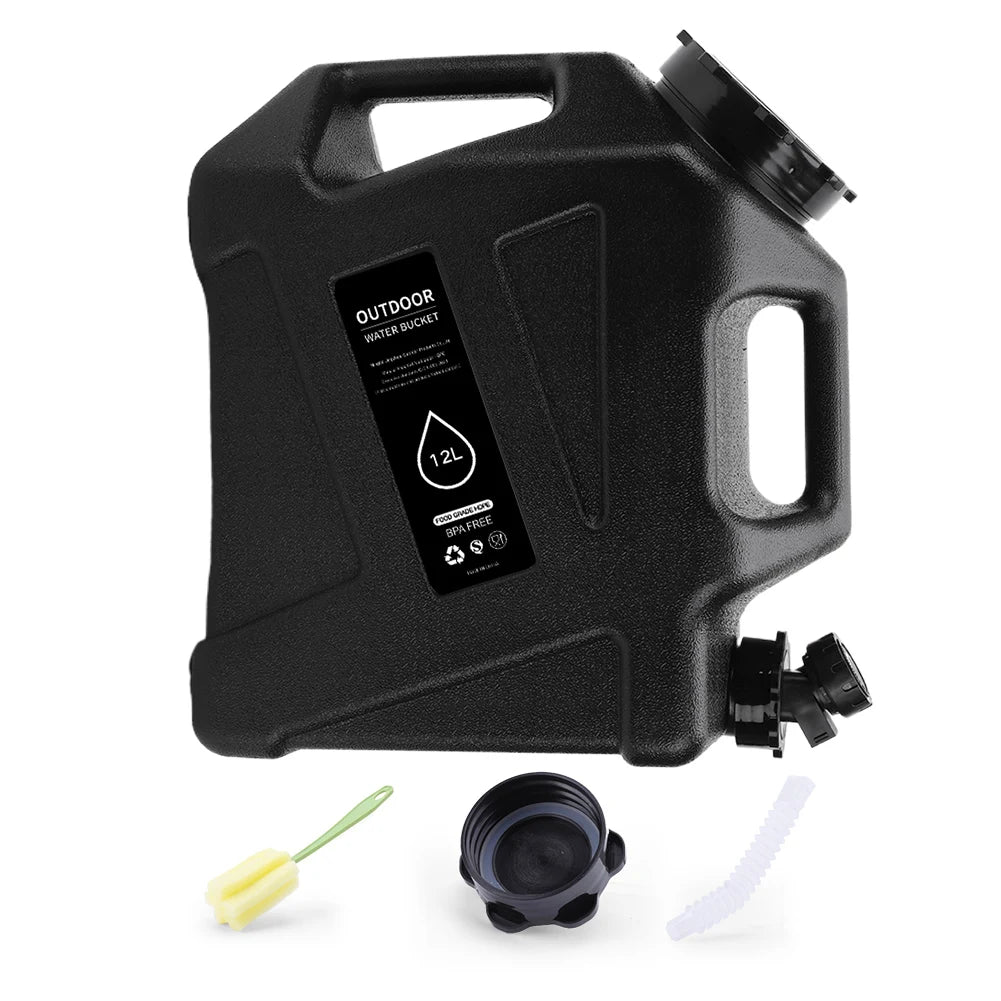 12L Camping Water Container with Spigot | Portable Dispenser Camping Water Container PRIMED