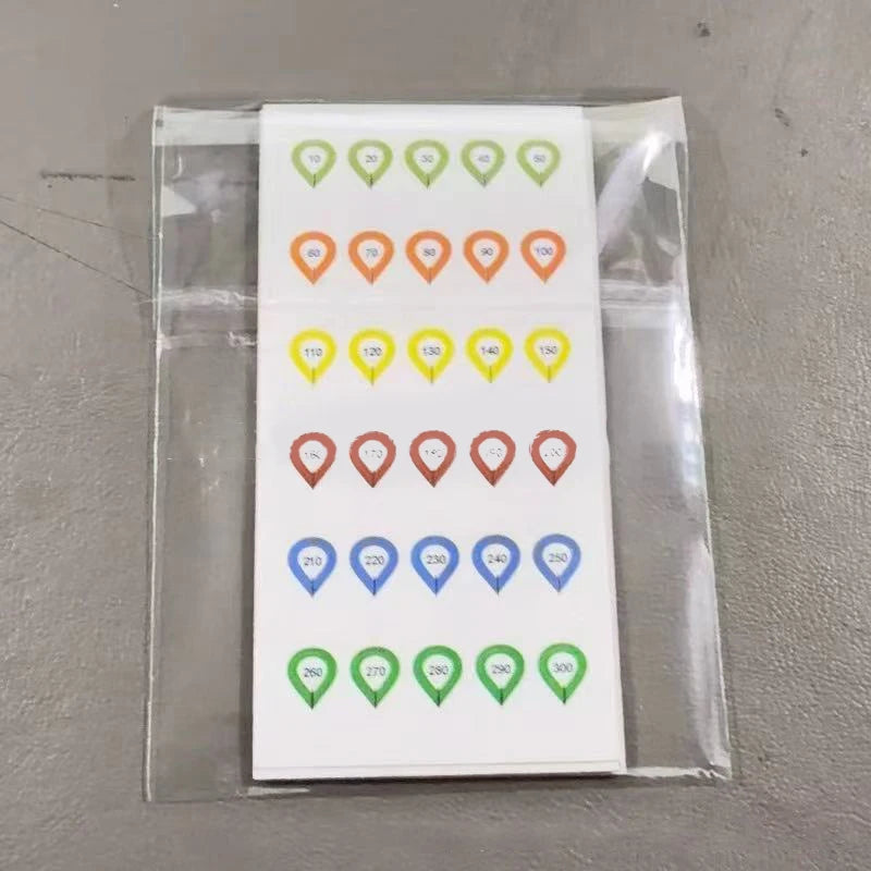 Scope Turret DOPE Sticker Set – 10 Sheets Distance Markers Scope Turret Stickers PRIMED