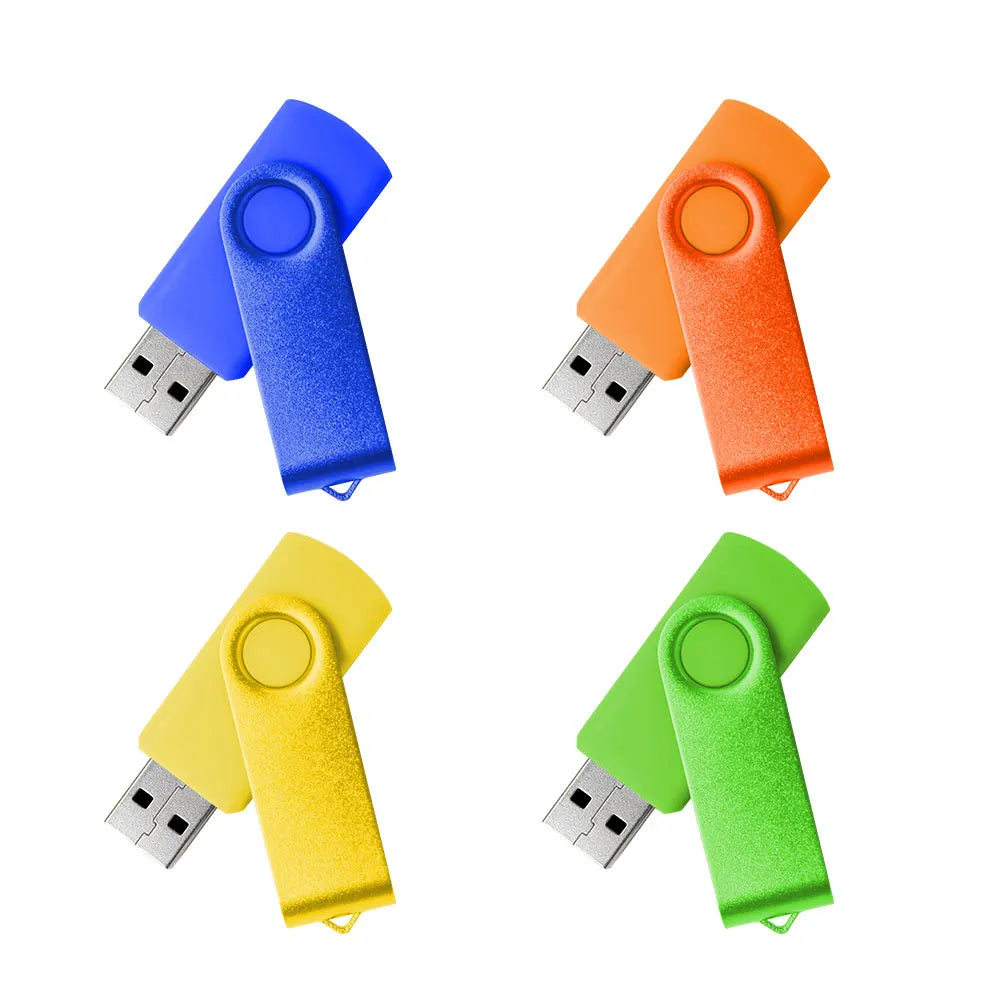 100PCS Custom Logo Metal USB Flash Drives Bulk 128MB–128GB Bulk USB Flash Drive PRIMED