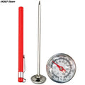 Stainless Steel Soil & Compost Thermometer | 0–100°C Dial