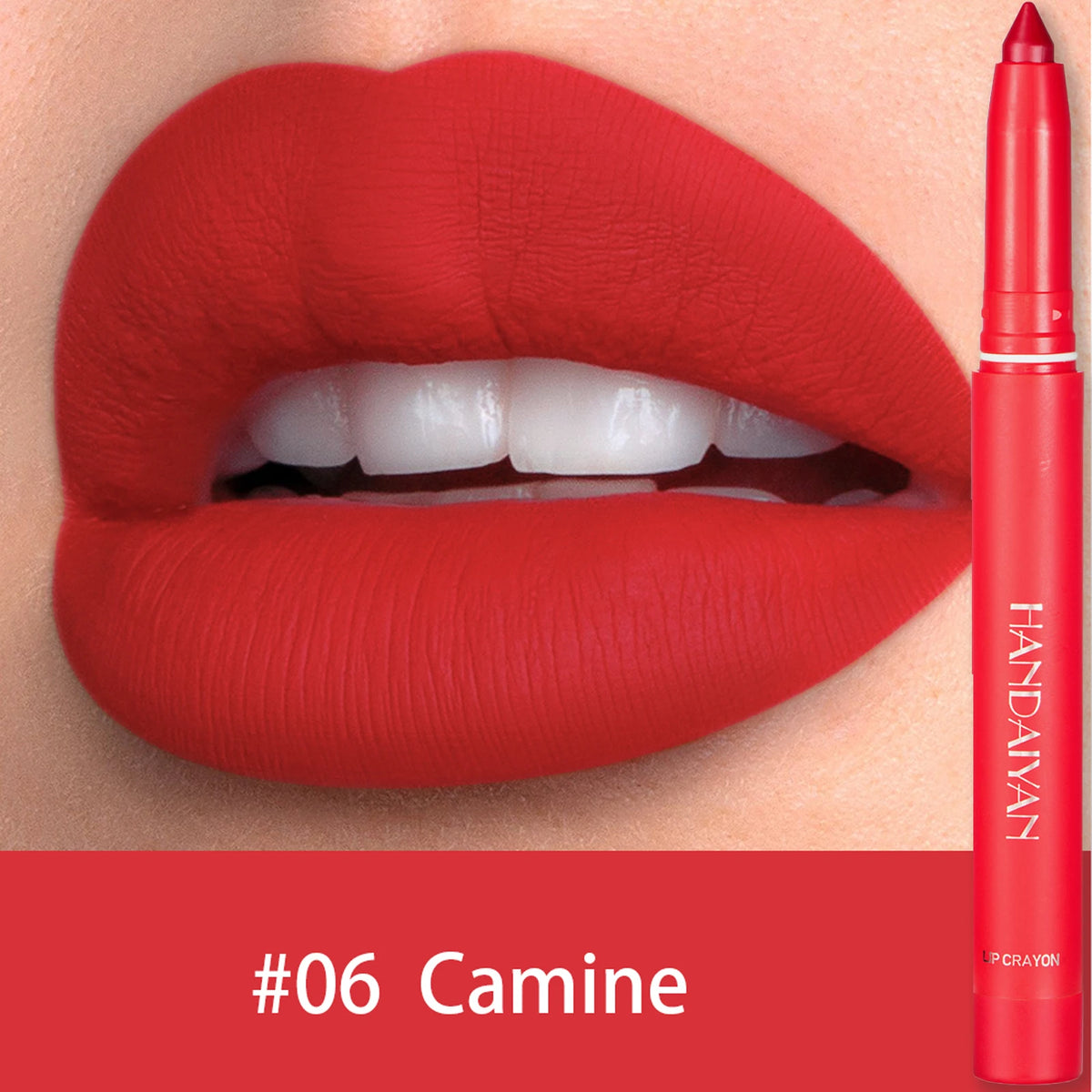 Waterproof Matte Lip Liner Pencil – 12 Shades, Long-Lasting