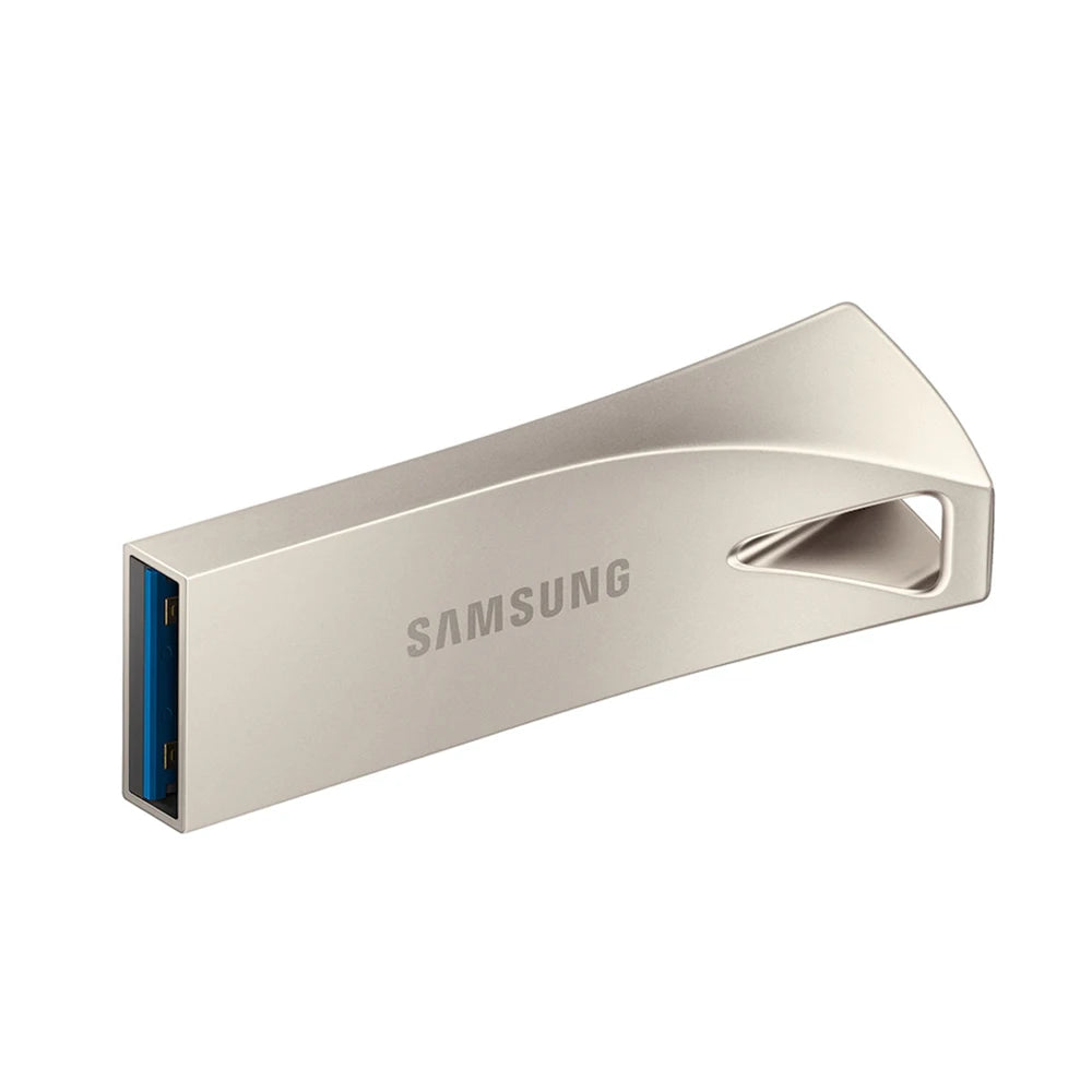 Samsung BAR Plus USB 3.1 Flash Drive 64GB–256GB | 400MB/s USB Flash Drive PRIMED Champagne Silver 256GB