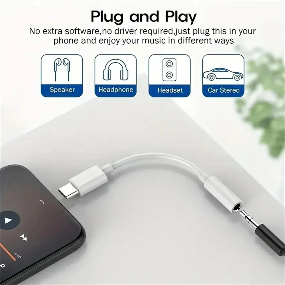 USB-C to 3.5mm Audio Adapter | HiFi DAC Jack Converter Audio Jack Adapter PRIMED
