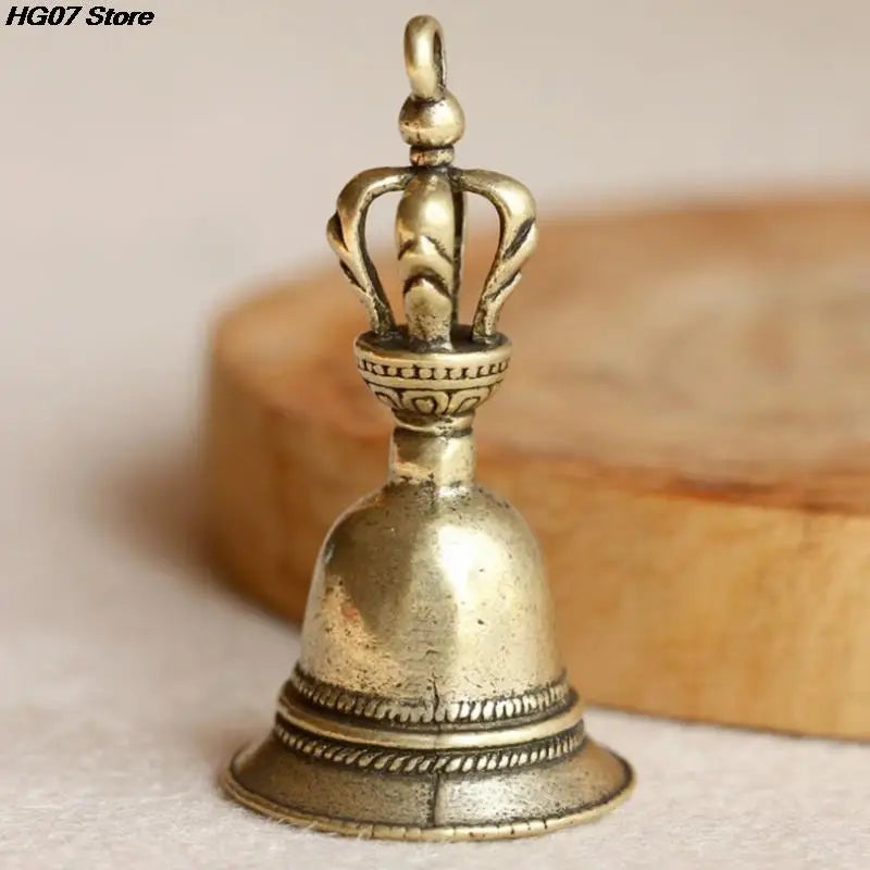 Tibetan Bronze Brass Bell – Vintage Handicraft Decor & Gift