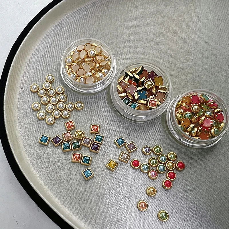 3D Gemstone Nail Art Rhinestones – Pearls, Zircon & Diamonds Nail Art Rhinestones PRIMED