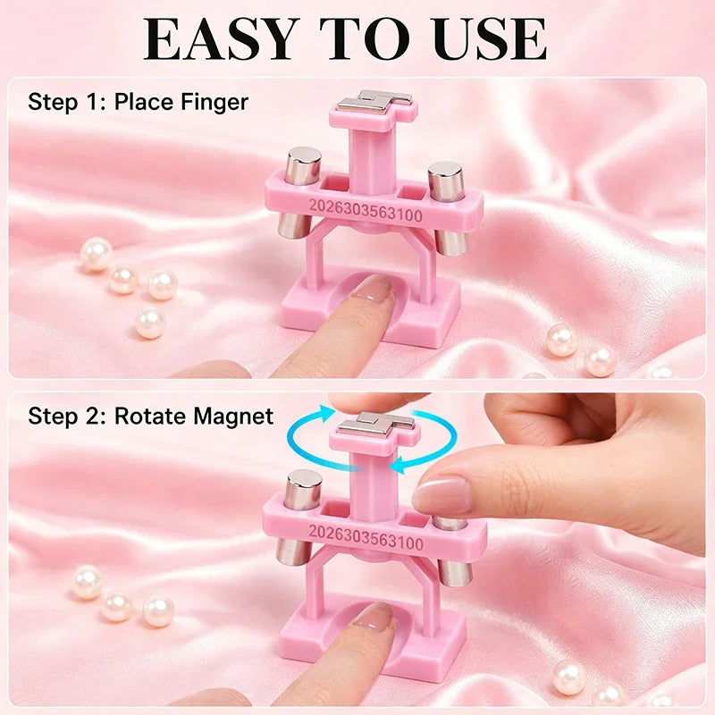360° Rotating Cat Eye Nail Magnet – Glass Bead & 3D Gel Effect Nail Art Magnet Tool PRIMED