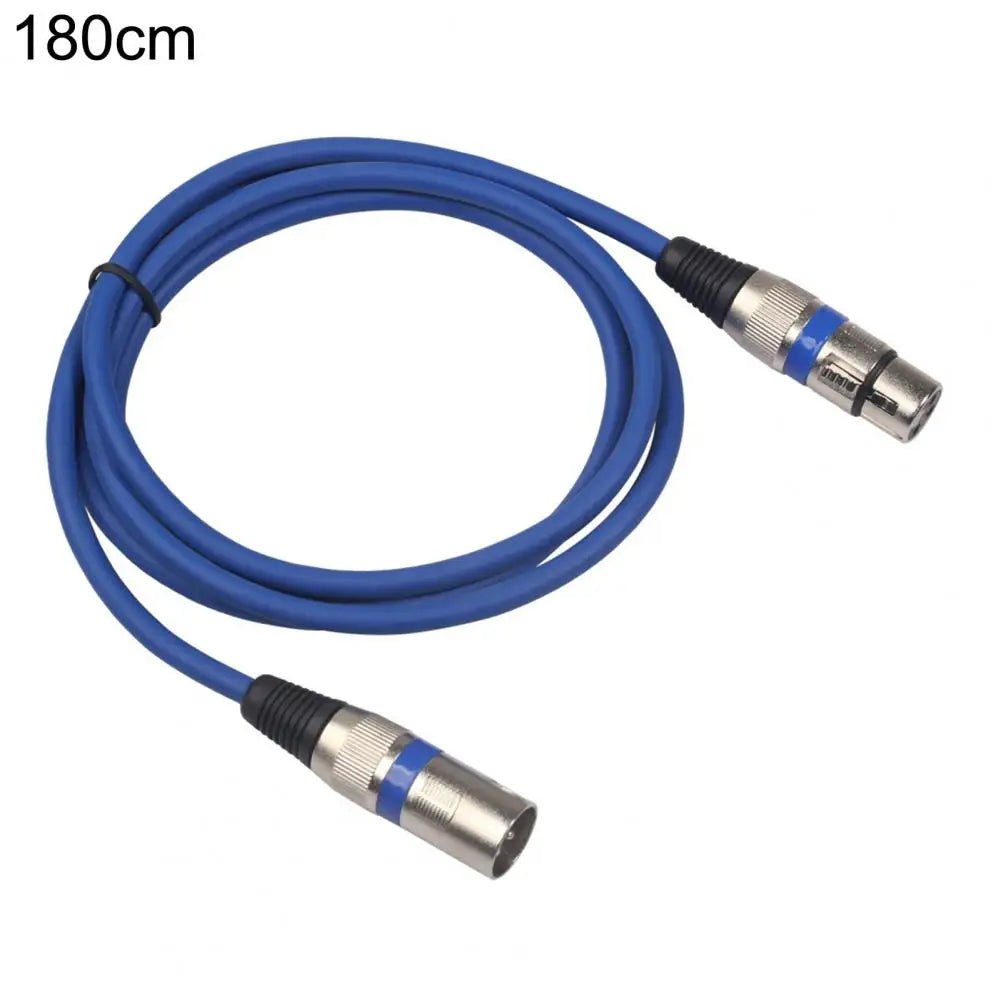 XLR Male to Female Shielded Audio Cable 100/180cm | Mic Cord XLR Audio Cable PRIMED Blue 180cm