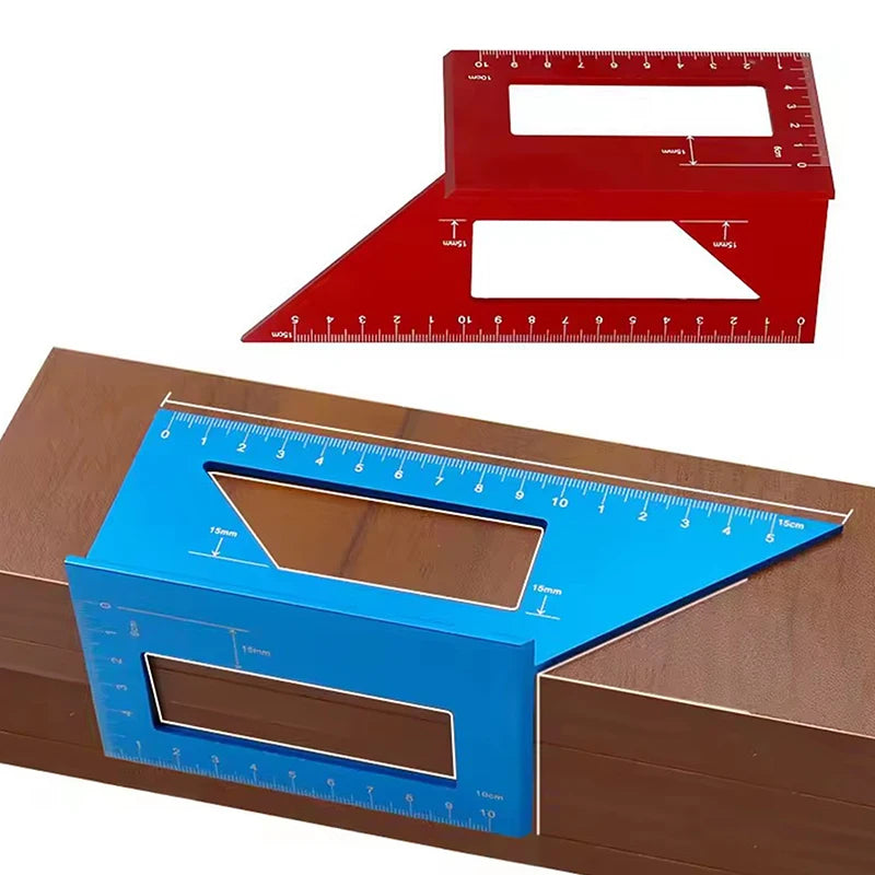 Aluminum Alloy 45 & 90° Woodworking Square Marking Gauge