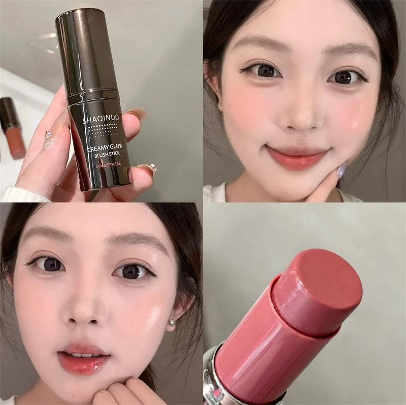 SHAQINUO Velvet Blush Stick – Matte Cream Cheek Tint