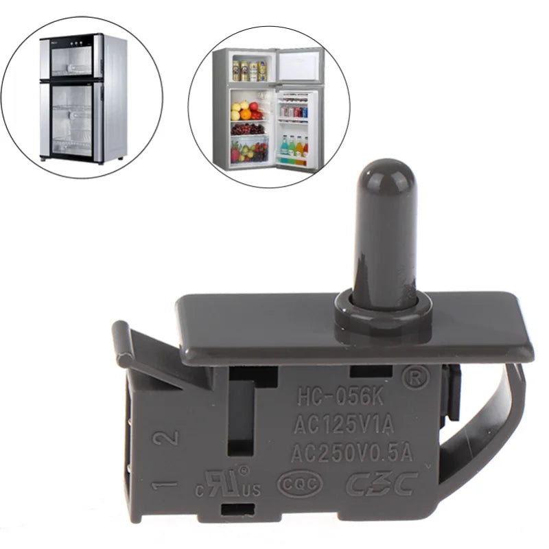 Refrigerator Door Light Push Button Switch HC-056K Replacement