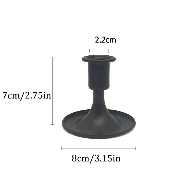 Vintage Metal Chamberstick Candle Holder – Teacup Ridged Design