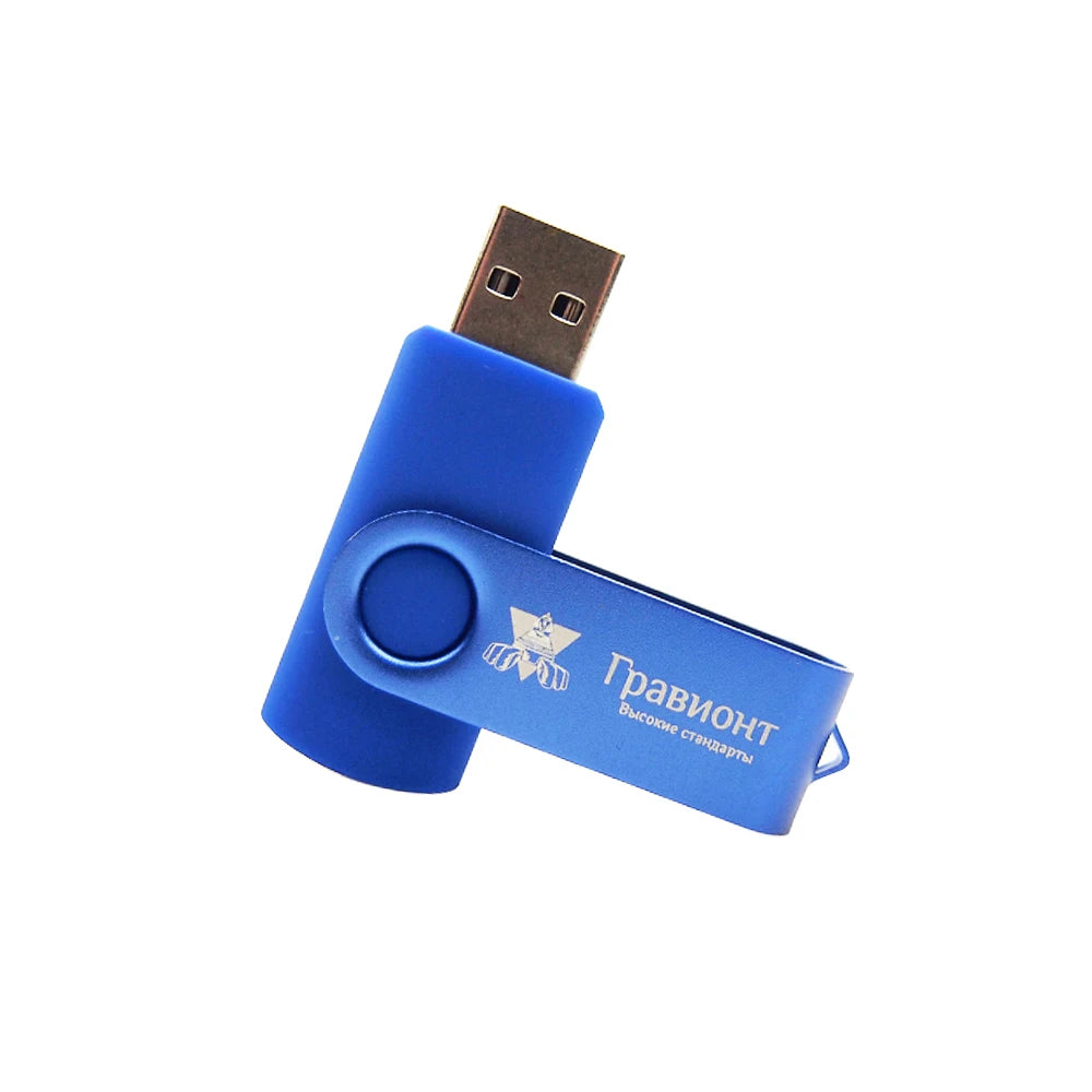 Custom Logo USB 2.0 Flash Drive Metal Pen Drive 4–64GB USB Flash Drive PRIMED