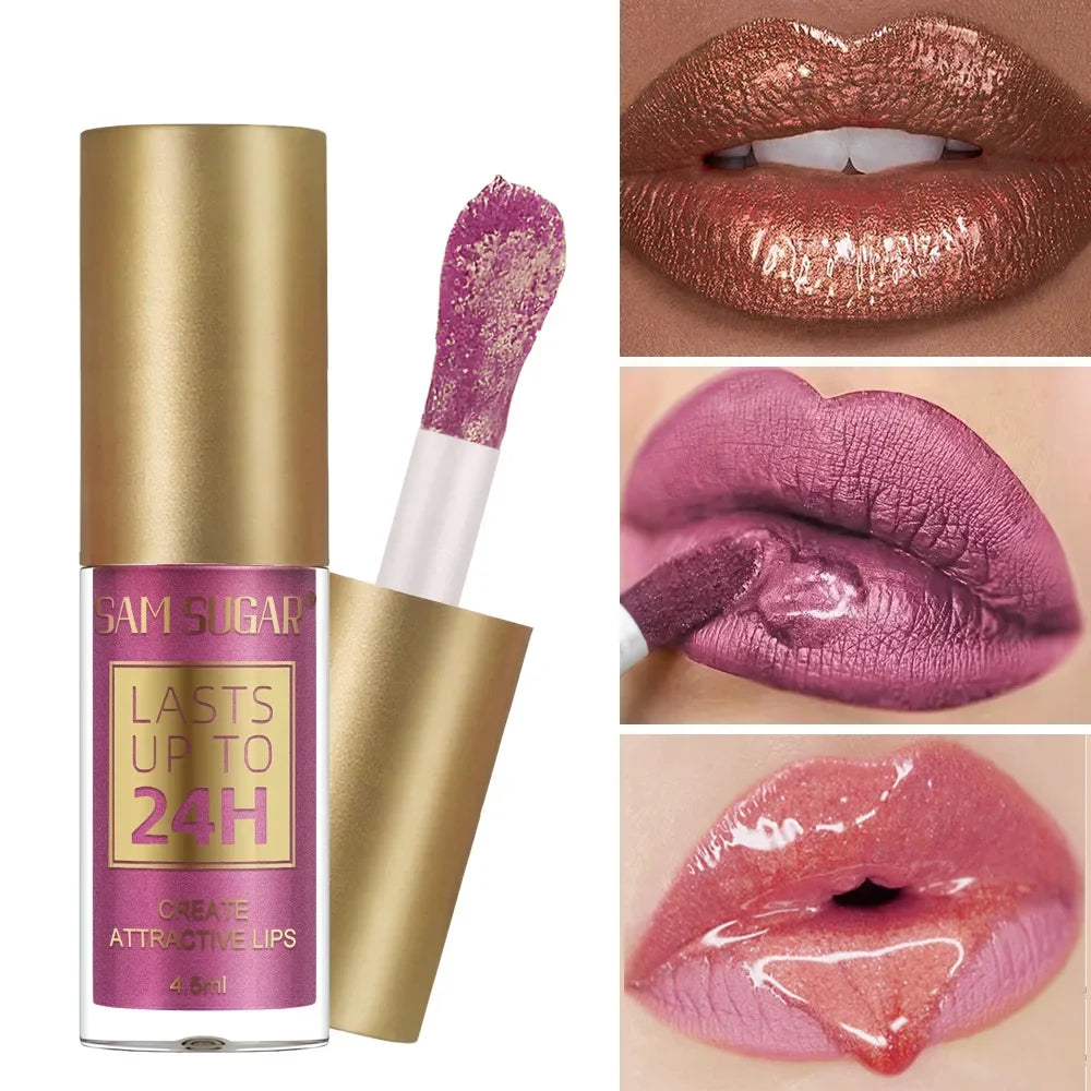 SAM SUGAR Chameleon Lip Gloss 6 Colors Pearl Waterproof