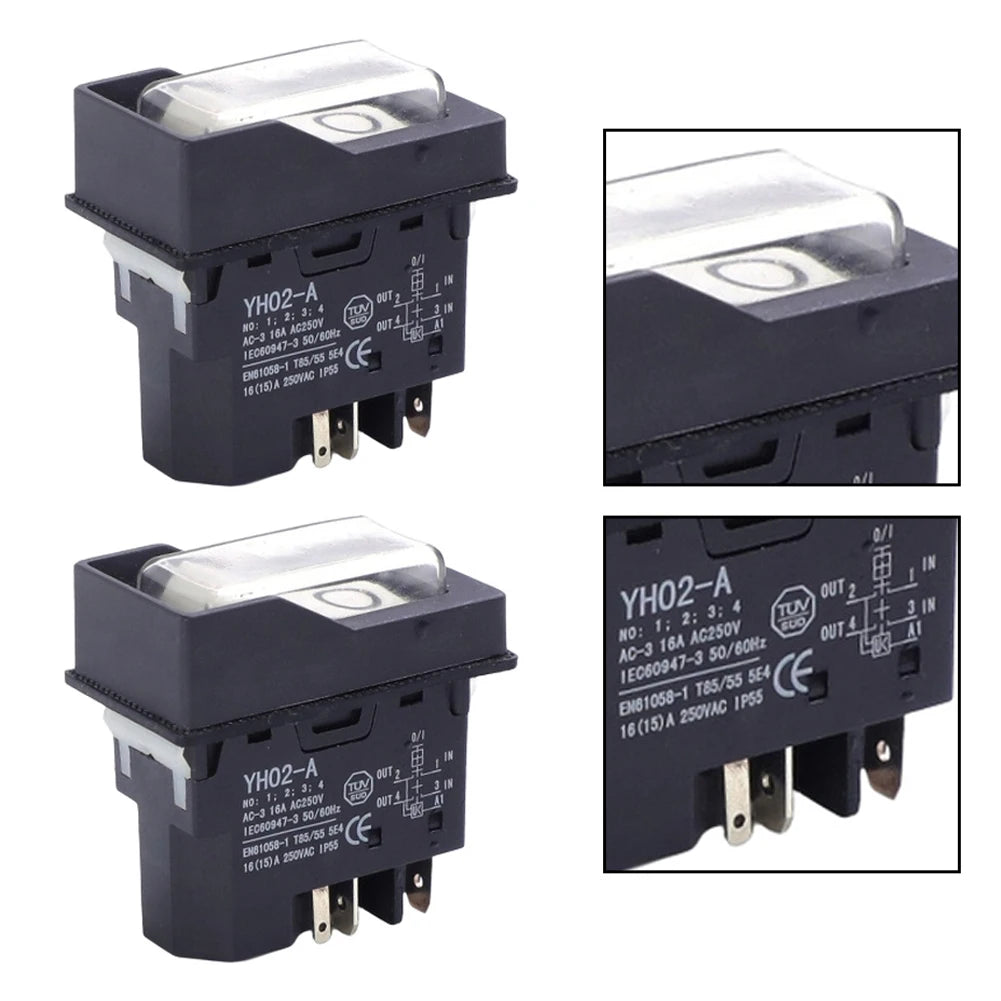 YH02-A 5-Pin Electromagnetic Switch 250V 16A – Lathe & Tools