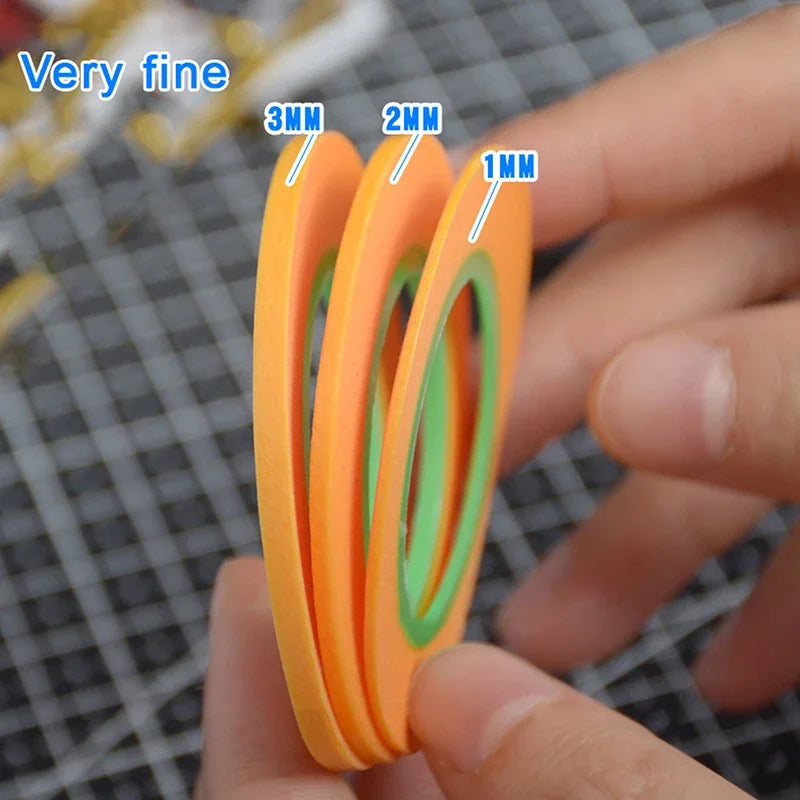 Ultra-Fine Model Masking Tape 1mm 2mm 3mm – 18m Roll