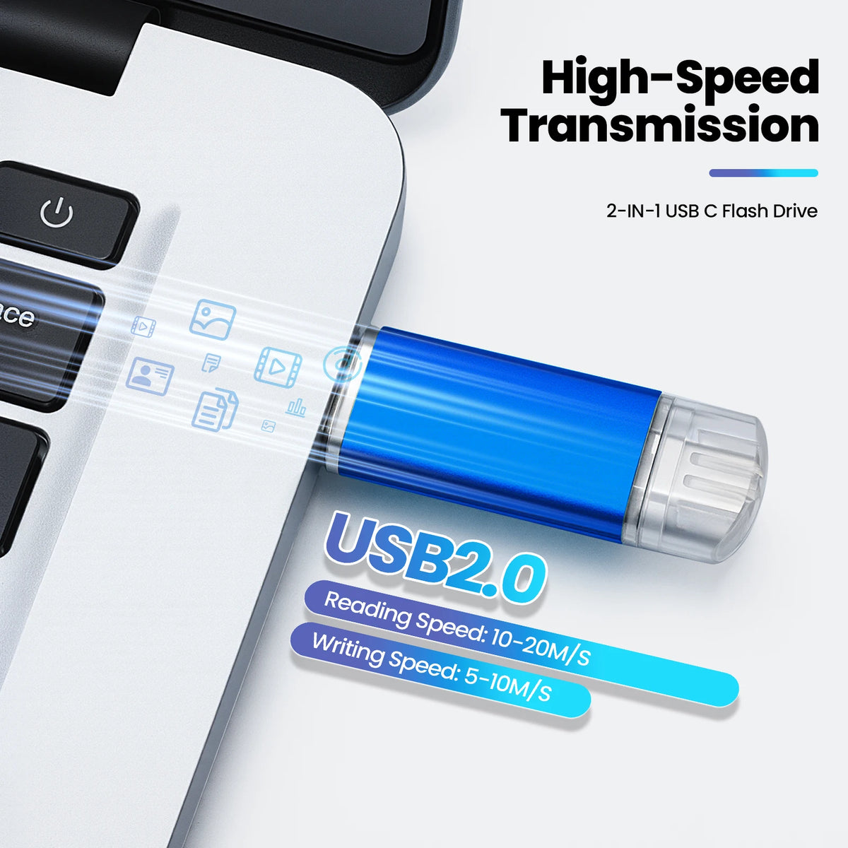 50-Pack USB Type-C Flash Drives 4GB–128GB | Bulk Memory Sticks USB Flash Drive PRIMED