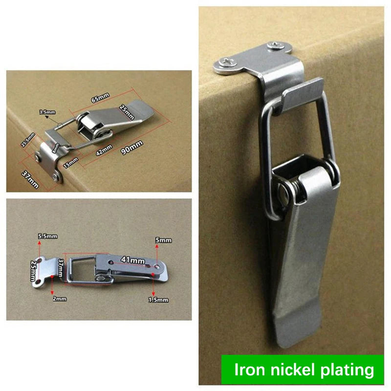 Stainless Steel Spring Toggle Draw Latch Hasp Clasp Lock