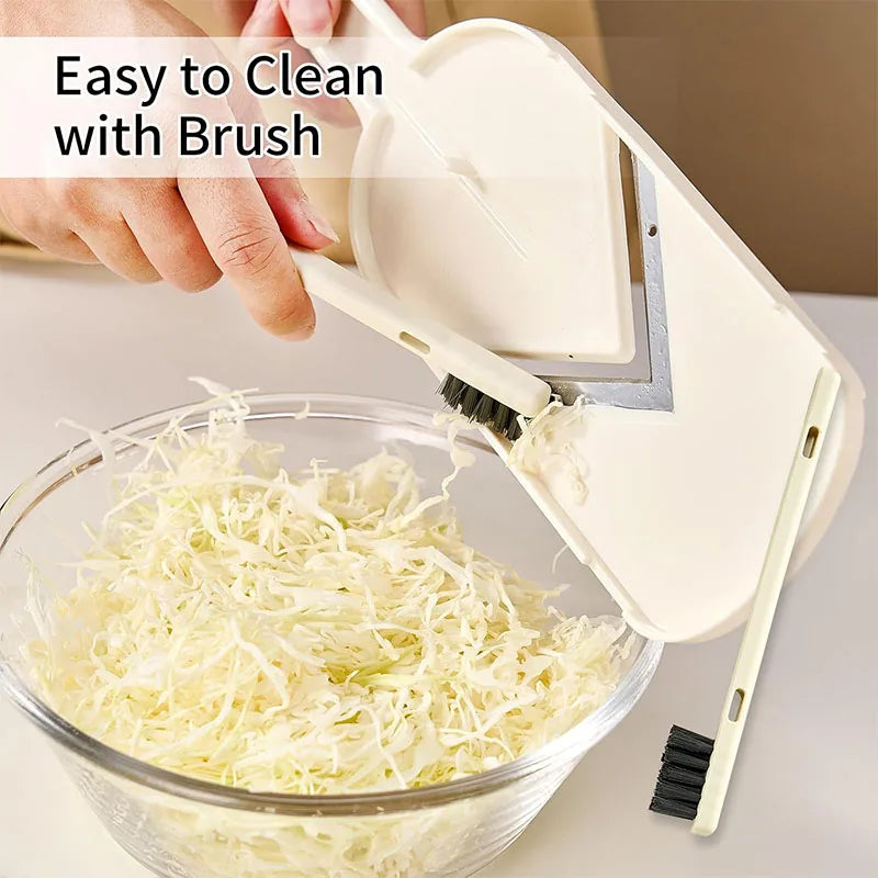 Handheld Mandoline Cabbage Slicer – Stainless Steel | LMETJMA Mandoline Vegetable Slicer PRIMED