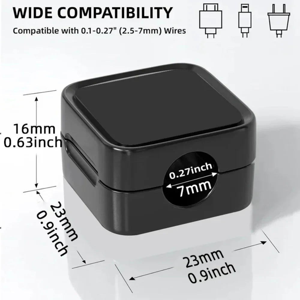 Magnetic Cable Clips Desk Organizer – 6-Pack Wire Winder Cable Organizer Clips PRIMED