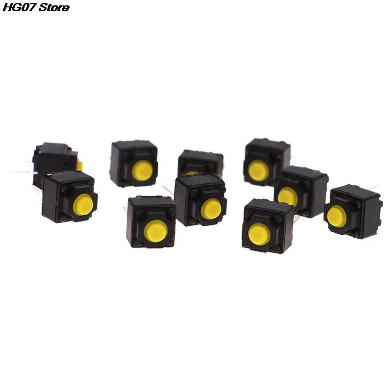 10Pcs Silent Micro Push Button Switch 6×6×7.3mm Mouse Repair