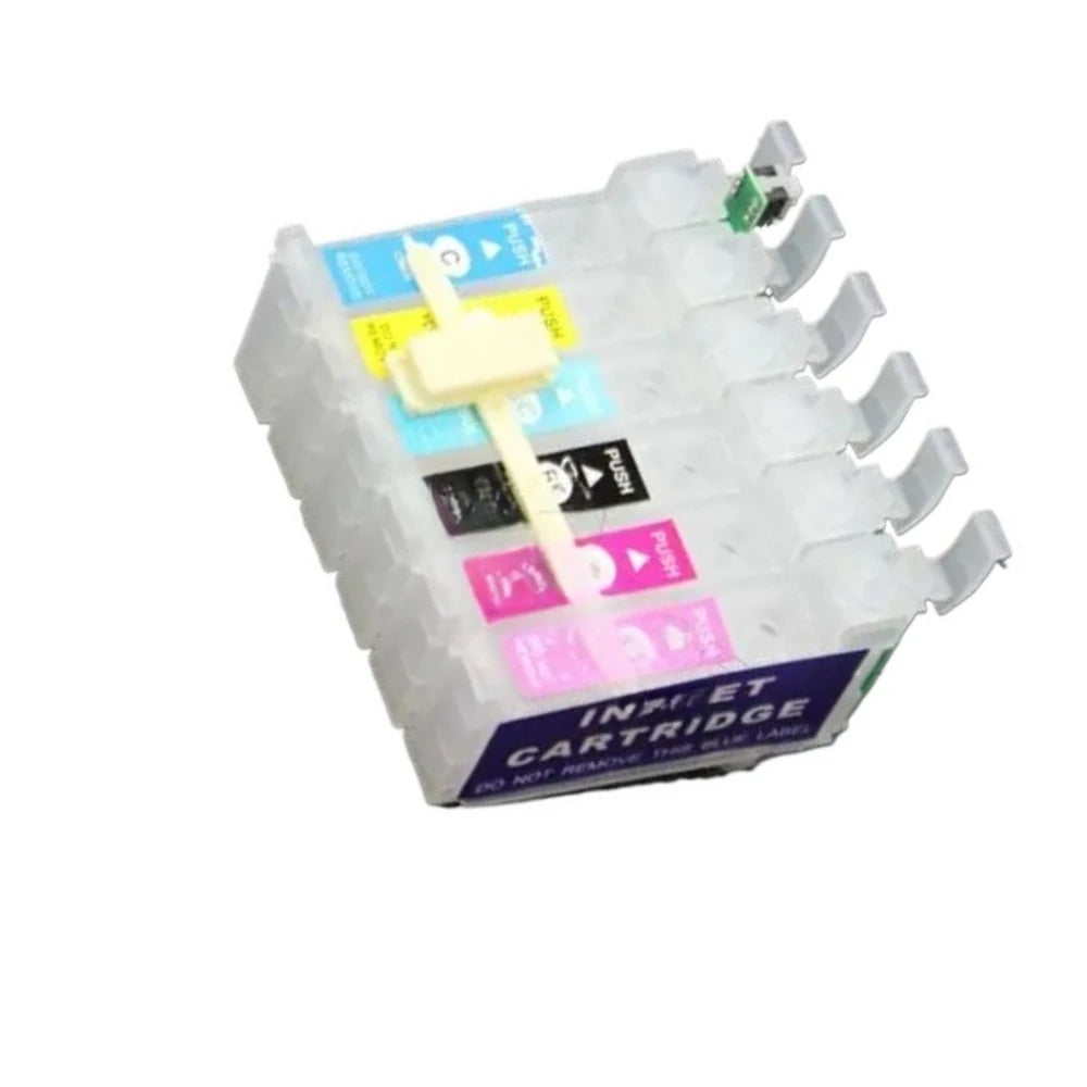 T0821 CISS Ink Cartridges ARC Chip – Epson R270 R290 TX650 TX700 Refillable Ink Cartridge PRIMED