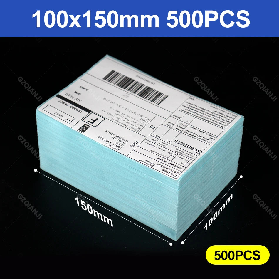 4" Thermal Label Rolls 100x100mm 100x150mm + Stand Holder Thermal Label Rolls PRIMED Label-100-150-500