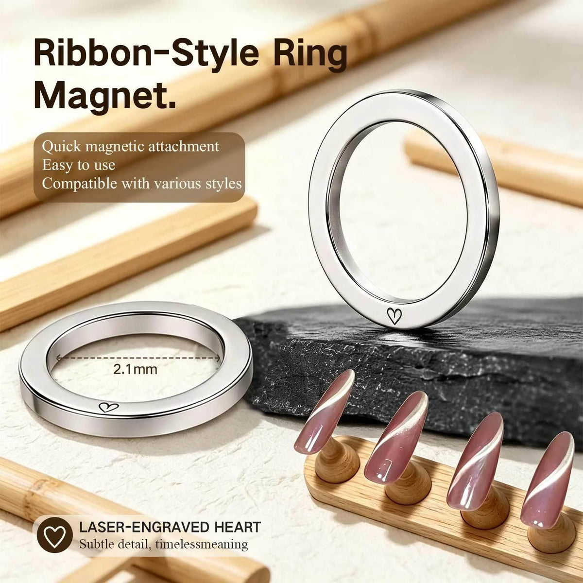 Ring Cat Eye Magnet Tool – Circular Nail Art Wand