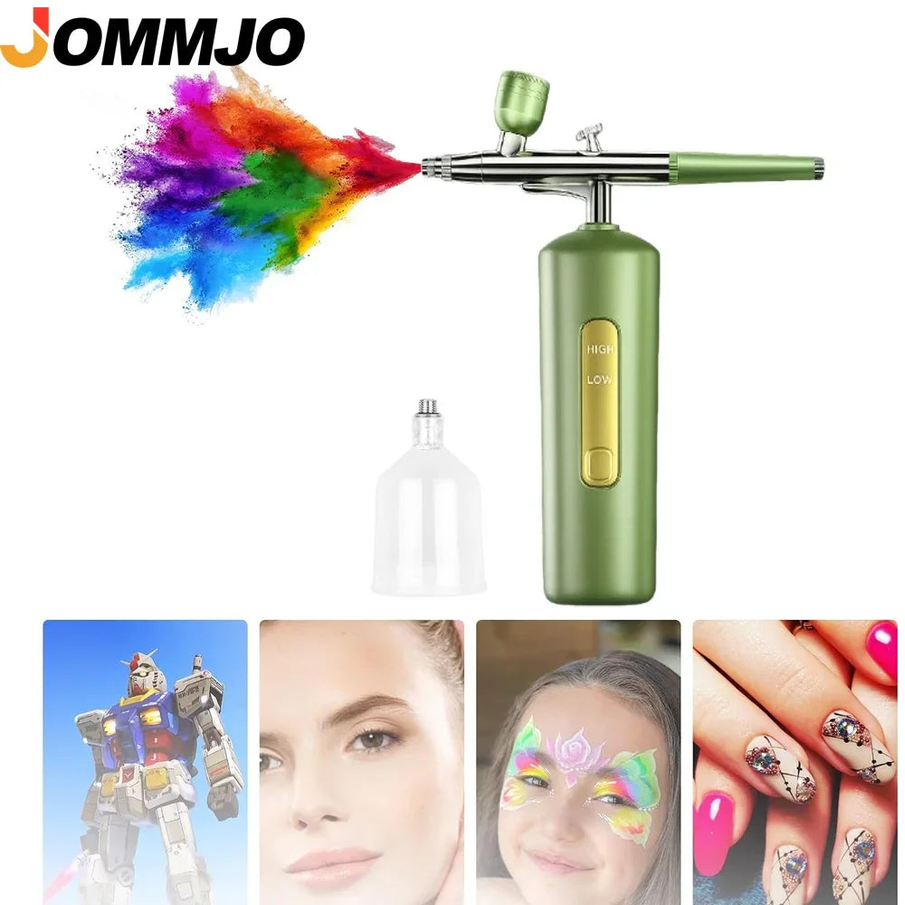 Portable Airbrush Kit with Compressor – Nail Art & Crafts