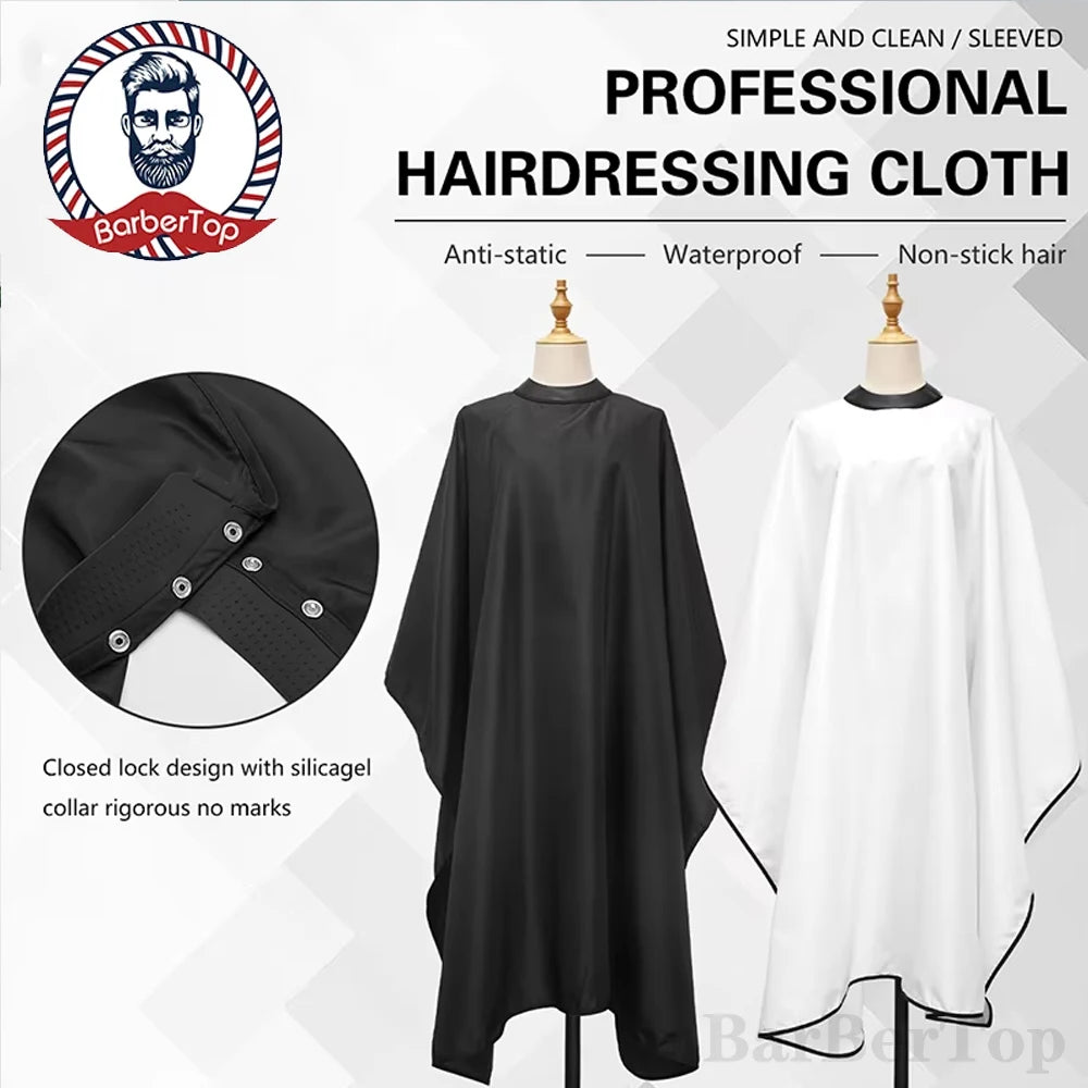 Waterproof Silicone Collar Barber Cape | Professional Salon