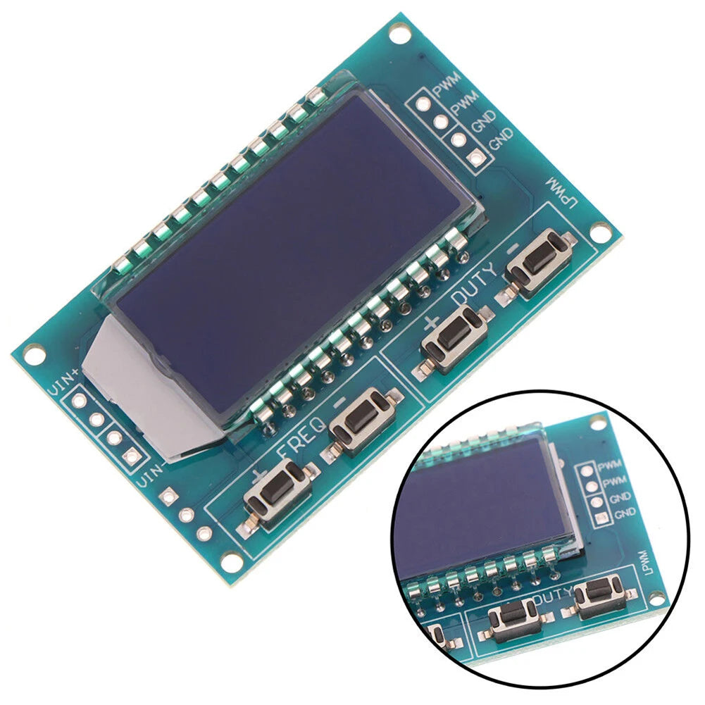 PWM Signal Generator 1Hz–150KHz LCD Module 3.3–30V PWM Signal Generator PRIMED