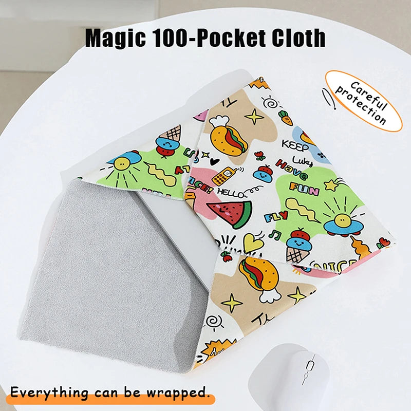 Magic Flock Wrap Cloth – Makeup & Camera Lens Storage Bag Storage Wrap Cloth PRIMED
