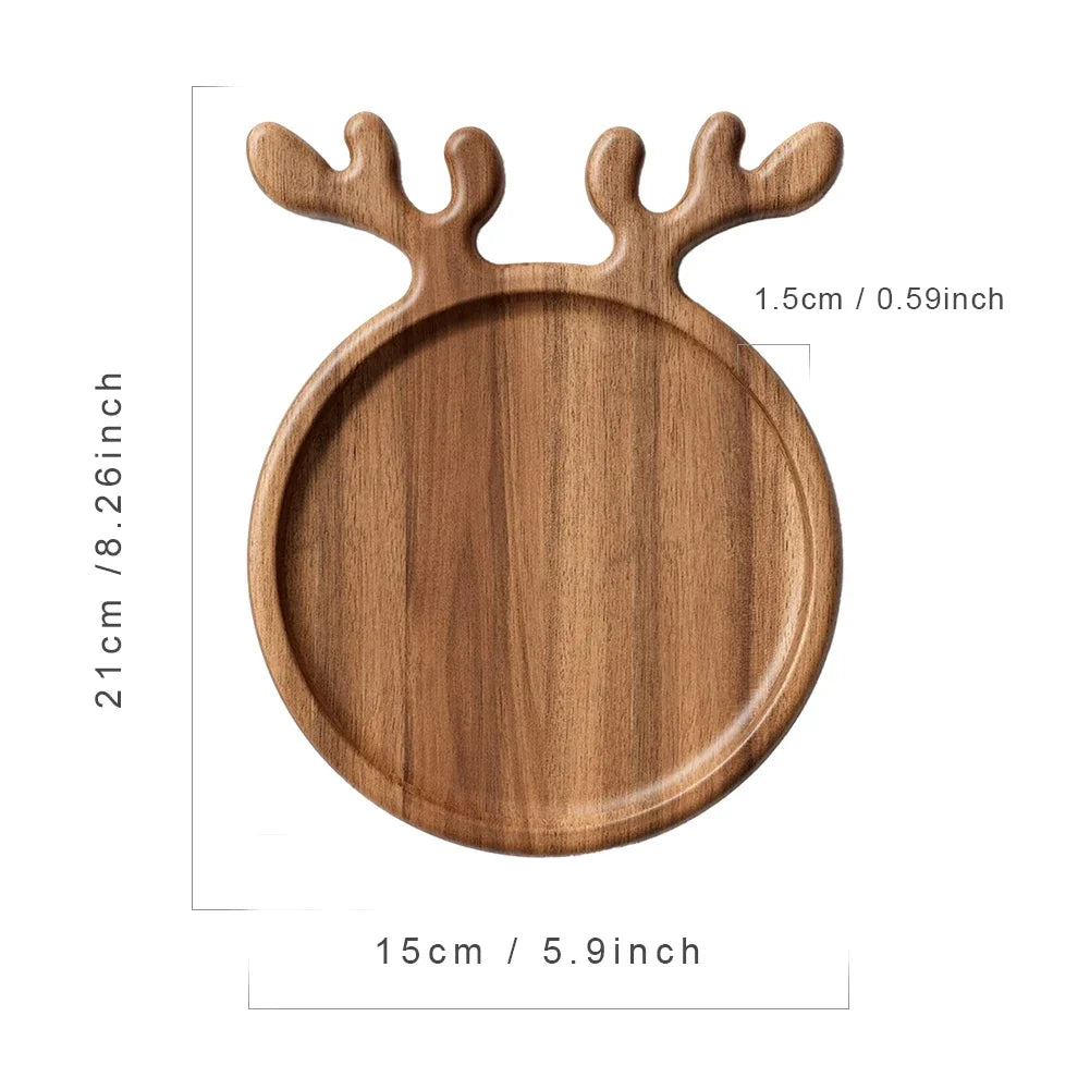 Wood Christmas Tree Serving Tray | Charcuterie & Snack Board Wooden Serving Tray PRIMED Christmas Tray S