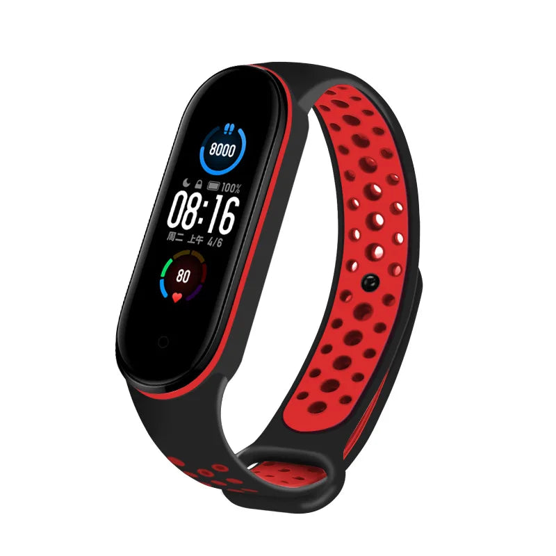 Silicone Strap for Xiaomi Mi Band 3 4 5 6 7 – Sport Band Smartwatch Band PRIMED