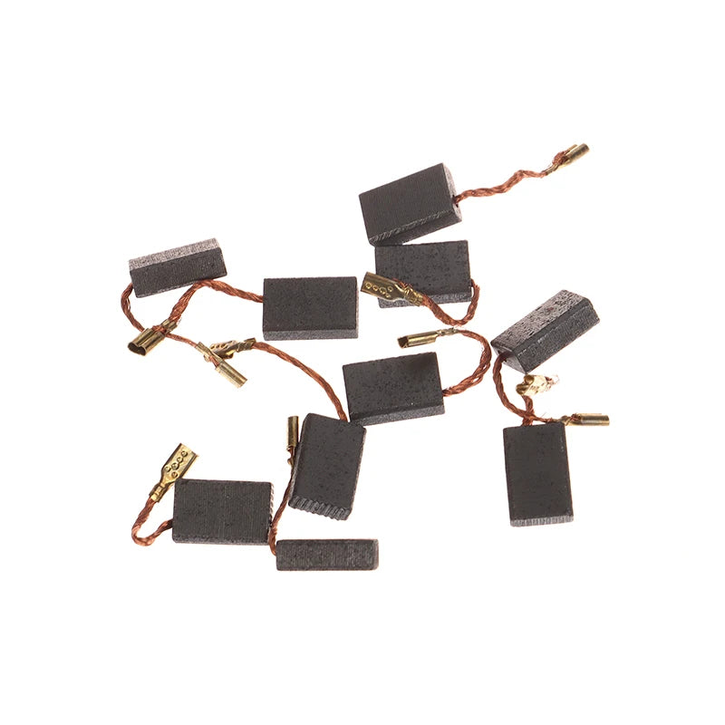 10Pcs 5×10×15mm Graphite Carbon Brushes for Angle Grinders Carbon Brush Set PRIMED
