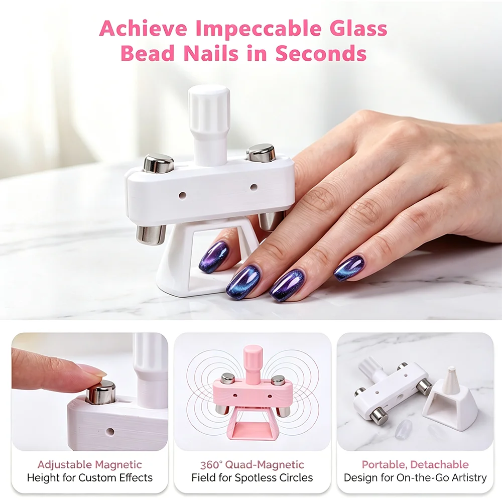 Rotating Cat Eye Nail Magnet Gyroscope Tool – Glass Bead Art
