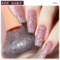 Glitter Gel Nail Polish Quick Dry Autumn Coffee Tones 12ml