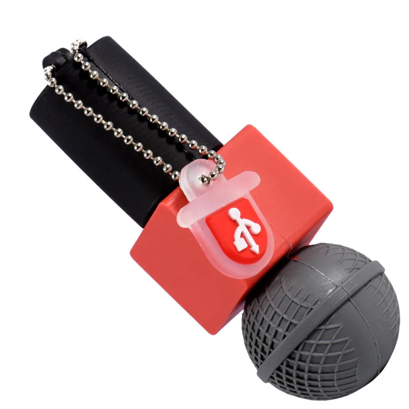 Microphone USB Flash Drive 4GB–64GB | Novelty Creative Gift Novelty USB Flash Drive PRIMED B 4GB
