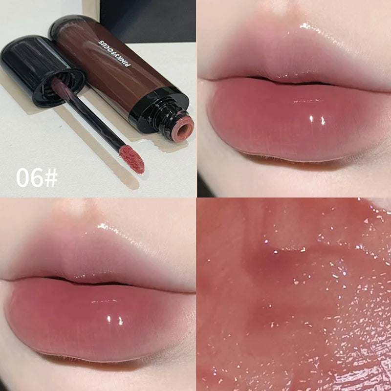 Red Brown Mirror Lip Glaze – Pigmented Liquid Lipstick 9g