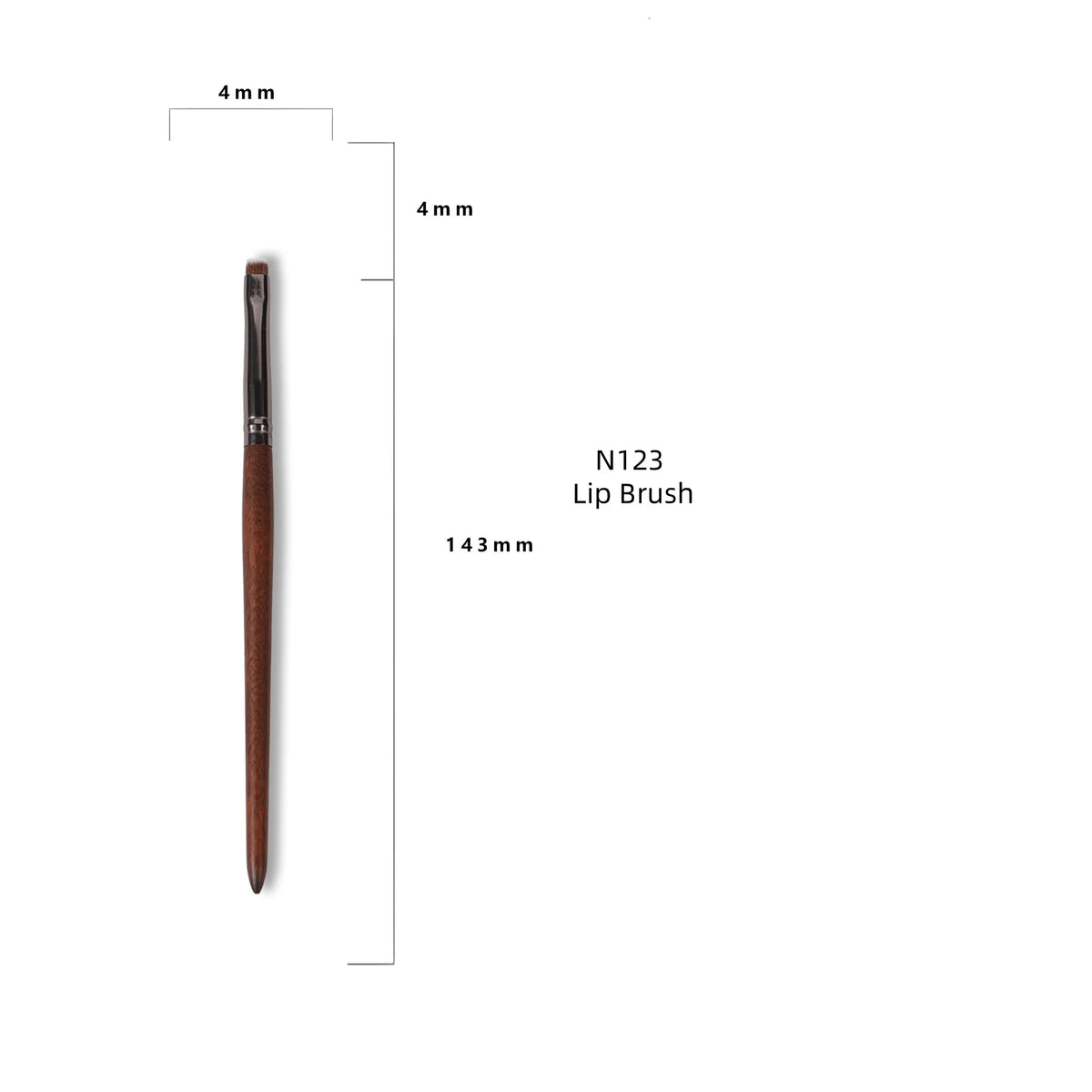 Goat Hair Makeup Brush Set – Foundation, Blush & Eyeshadow