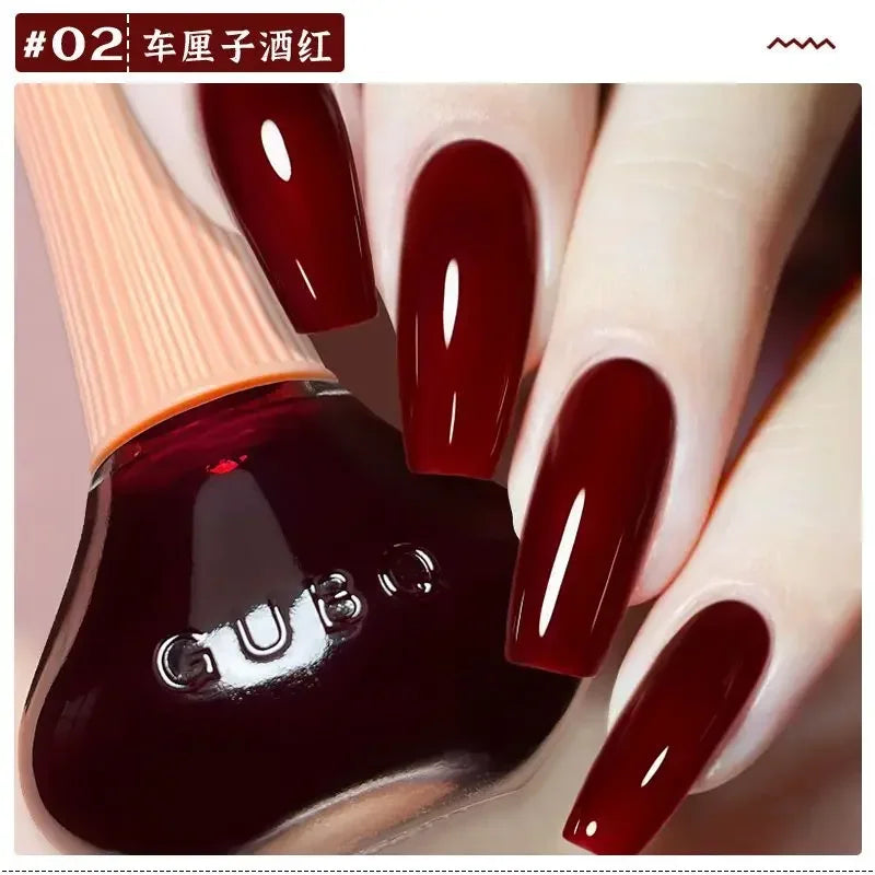 Glitter Gel Nail Polish Quick Dry Autumn Coffee Tones 12ml