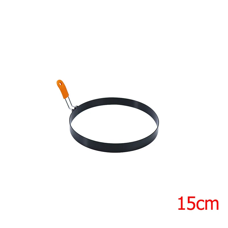 Stainless Steel Egg Ring & Pancake Mold with Silicone Handle Egg Ring Mold PRIMED 15cm