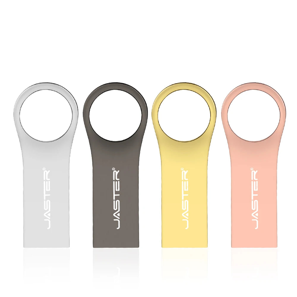 JASTER Metal USB Flash Drive 128GB | Custom Logo & Free Keychain USB Flash Drive PRIMED