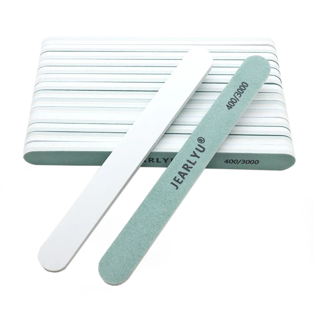 JEARLYU Nail Buffer File 400/3000 Grit – Manicure & Pedicure Set Nail Buffer File PRIMED