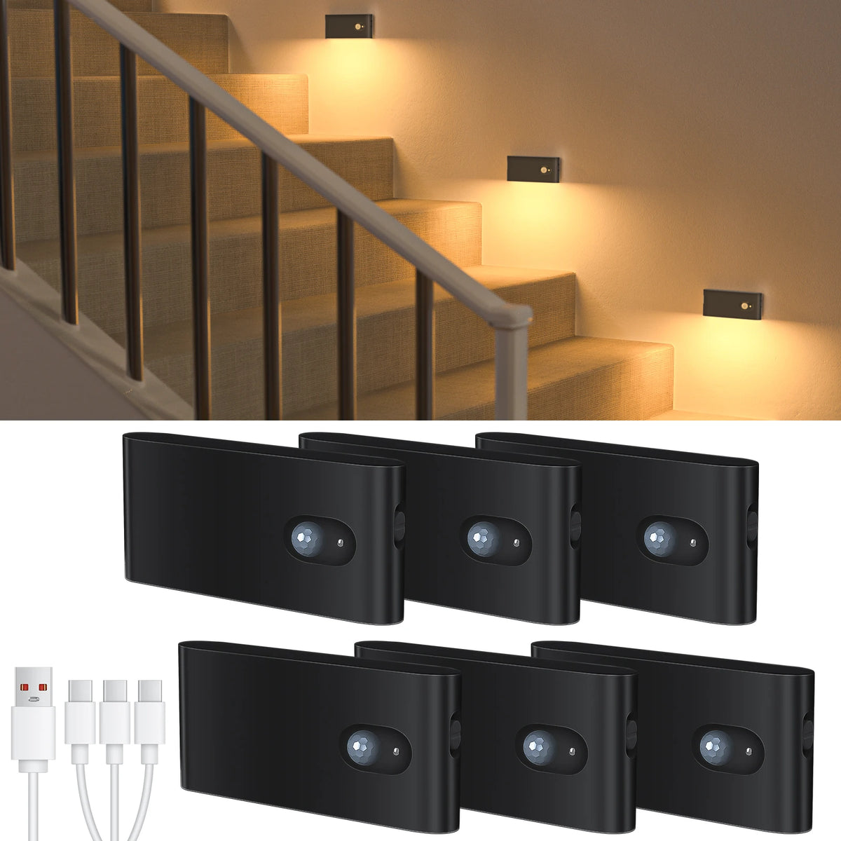 WILLED Motion Sensor Night Light | Rechargeable Warm White LED